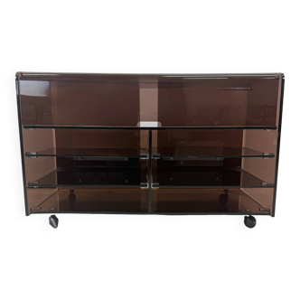 Hi-fi furniture "Roche Bobois" plexiglass, 1970s