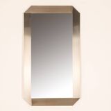 Vintage 70's wall mirror designed by gaetano Scolari for valenti