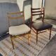Set 6 chaises vintage scandinave dépareillées