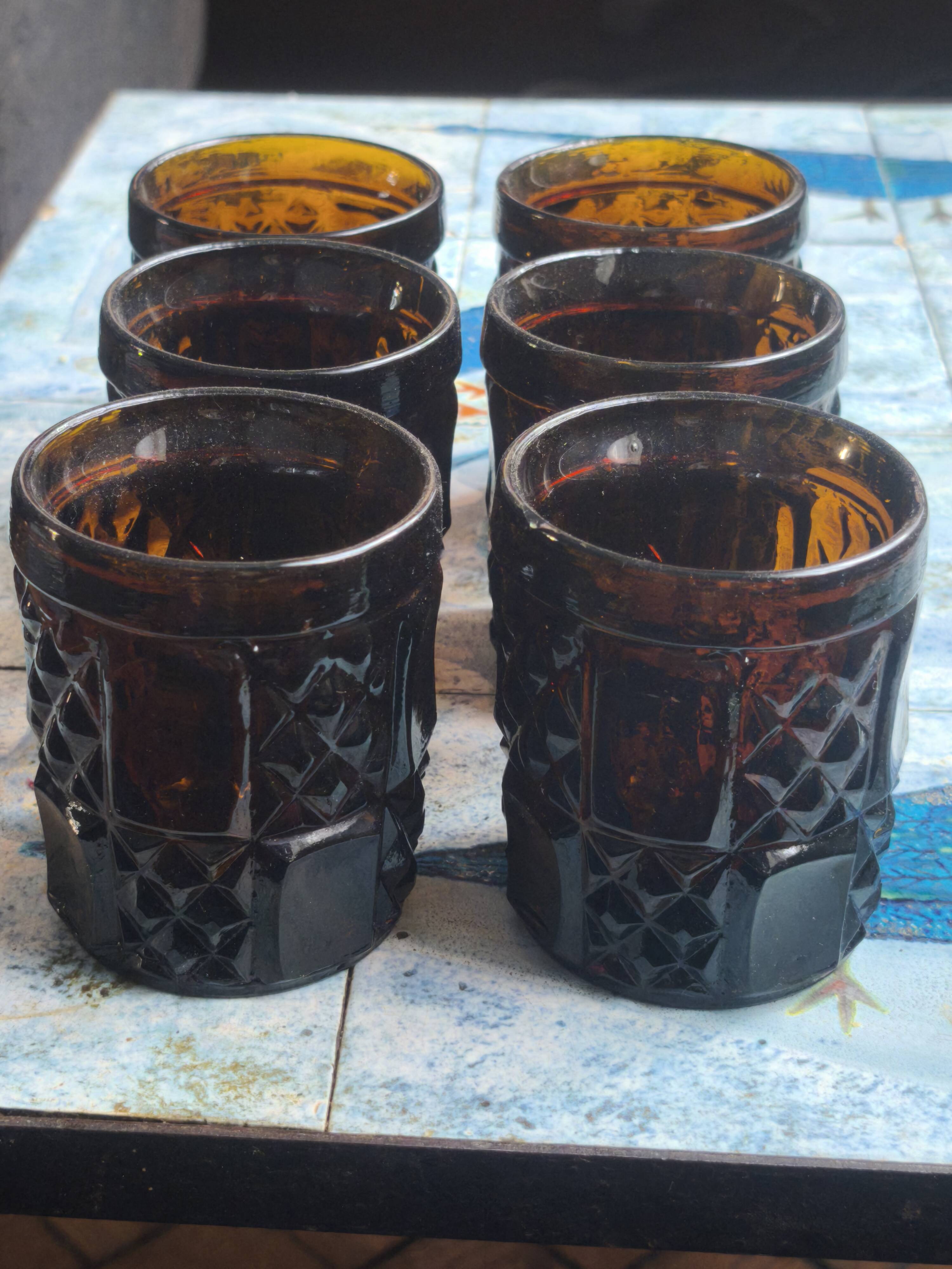 Amber glasses