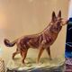 Vintage chien céramique berger allemand