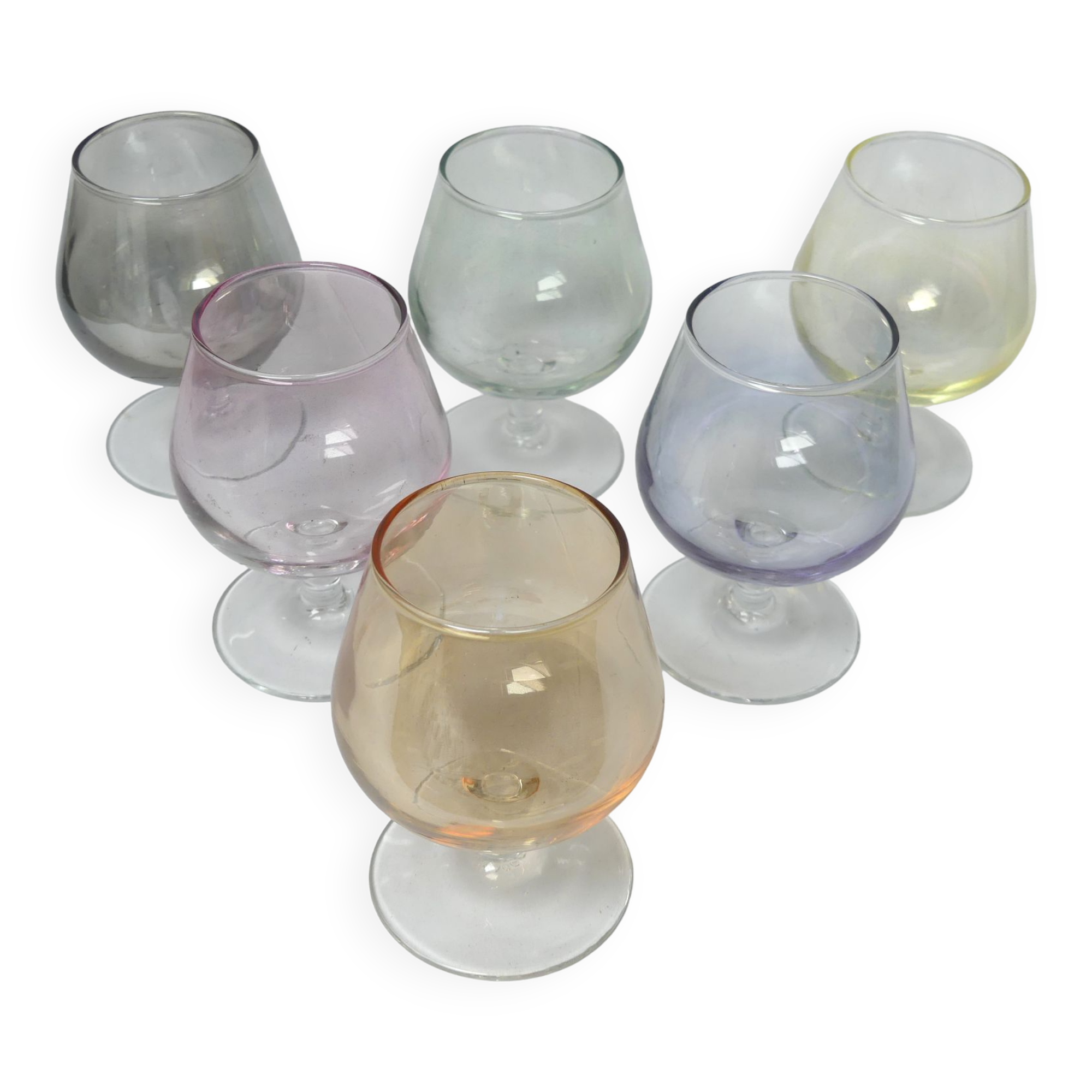 6 Luminarc cognac glasses