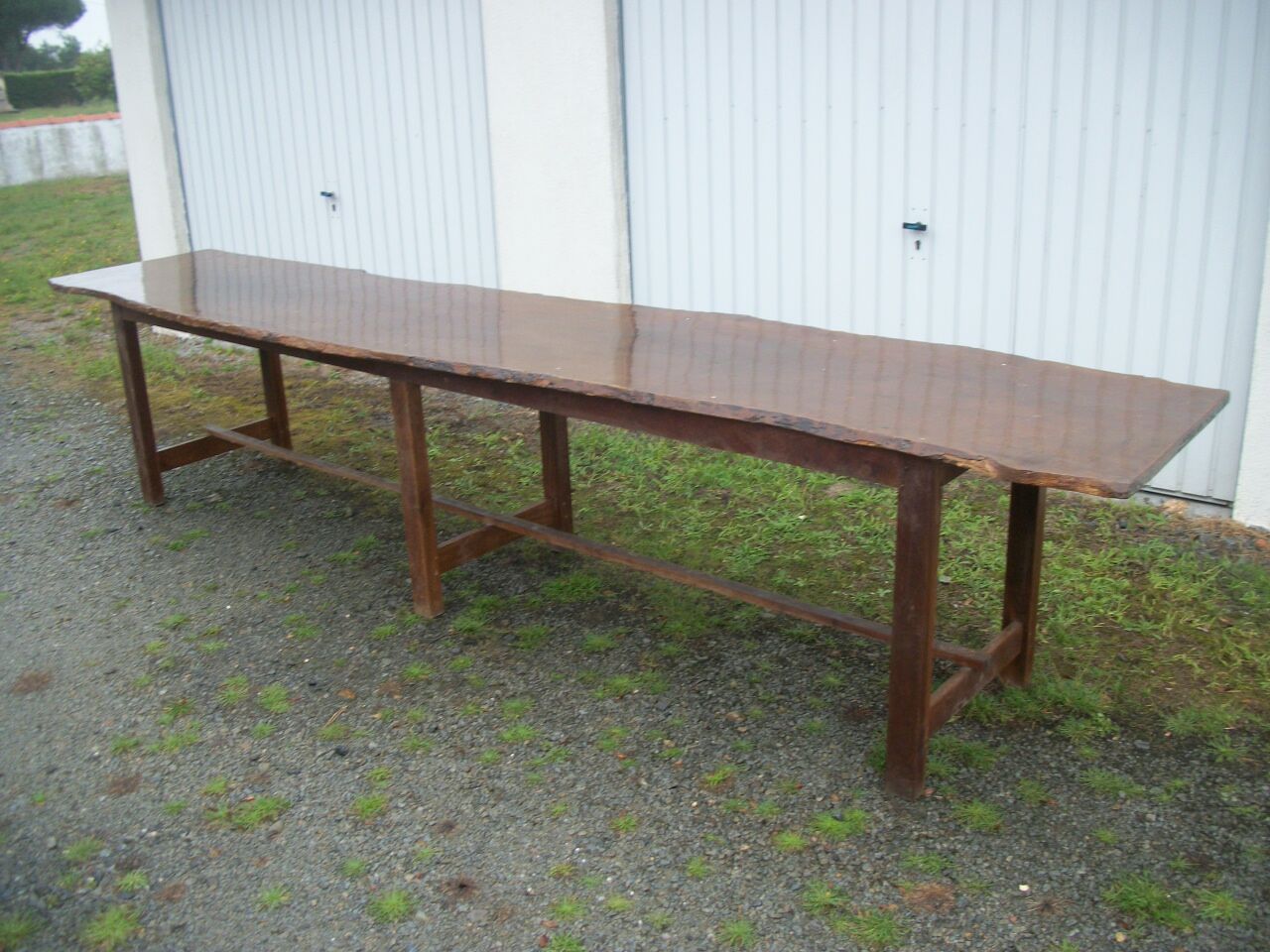 Brutalist farmhouse table