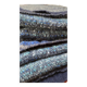 Blue ethnic hand-woven plaid