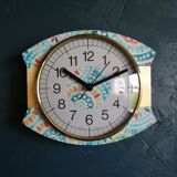 Vintage silent wall clock "Japy Folk"