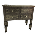 Commode Orientale ciselée 4 tiroirs