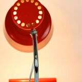 Lampe de Bureau Rouge par Josef Hurka pour Napako, 1960s