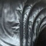 Vintage black leather sofa