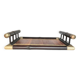 Vintage bamboo tray