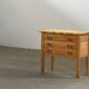 Vintage 1960s Danish three-drawer Oak Side Table, Henning Kjærnulf style