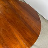 Table ronde en teck 1960