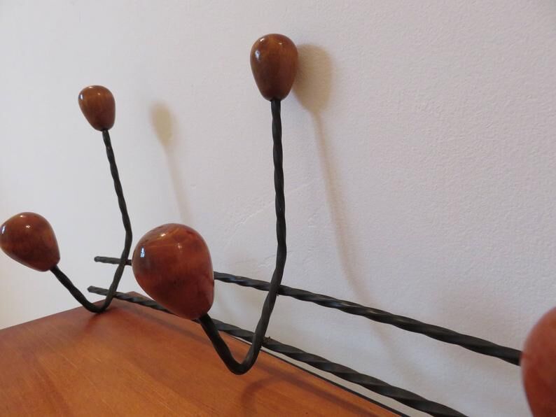 60s metal and wood mantle door