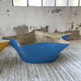 Set of 2 free-form fiberglass planters