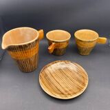 Cups and pitcher