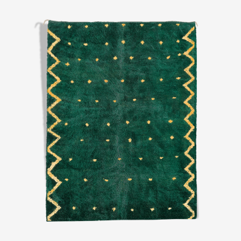 Modern Moroccan carpet green