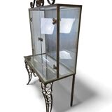 Vintage glass display case / shelf / rack