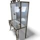 Vintage glass display case / shelf / rack