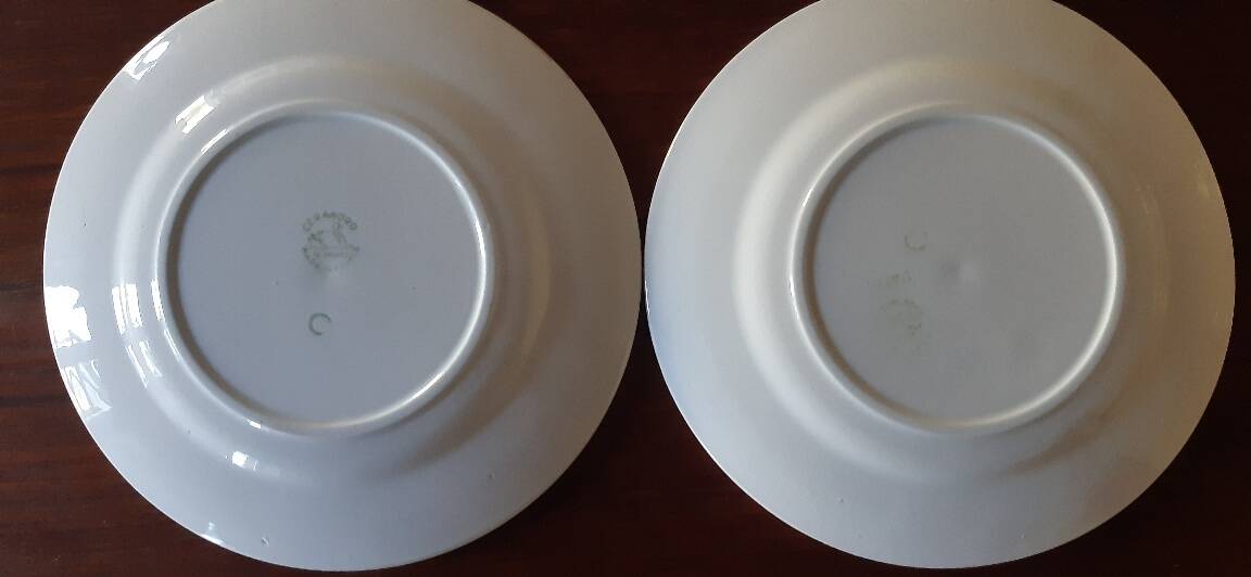 Lot de 6 assiettes à dessert en terre de fer