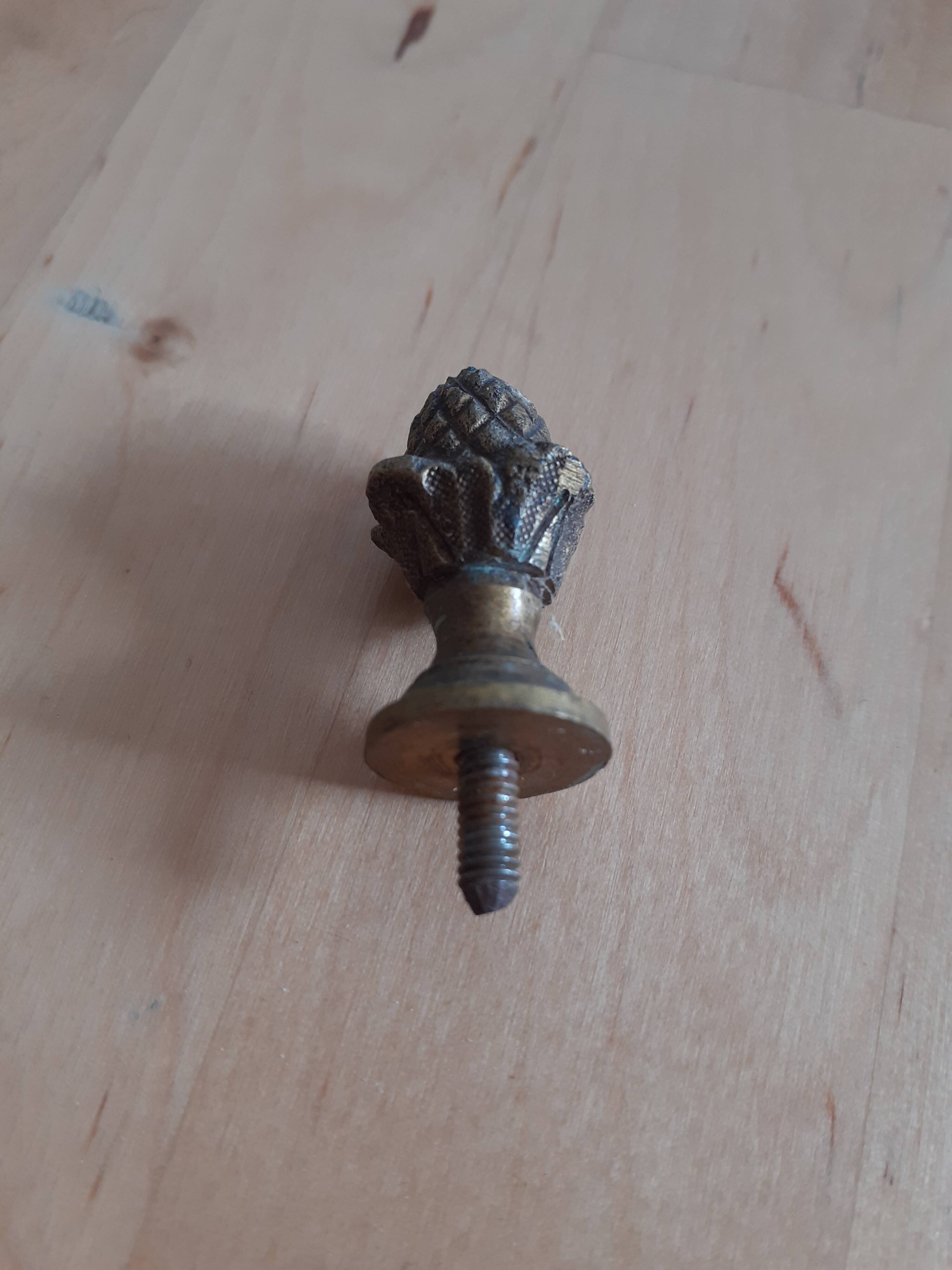 Bronze lamp with one light, H37 cm