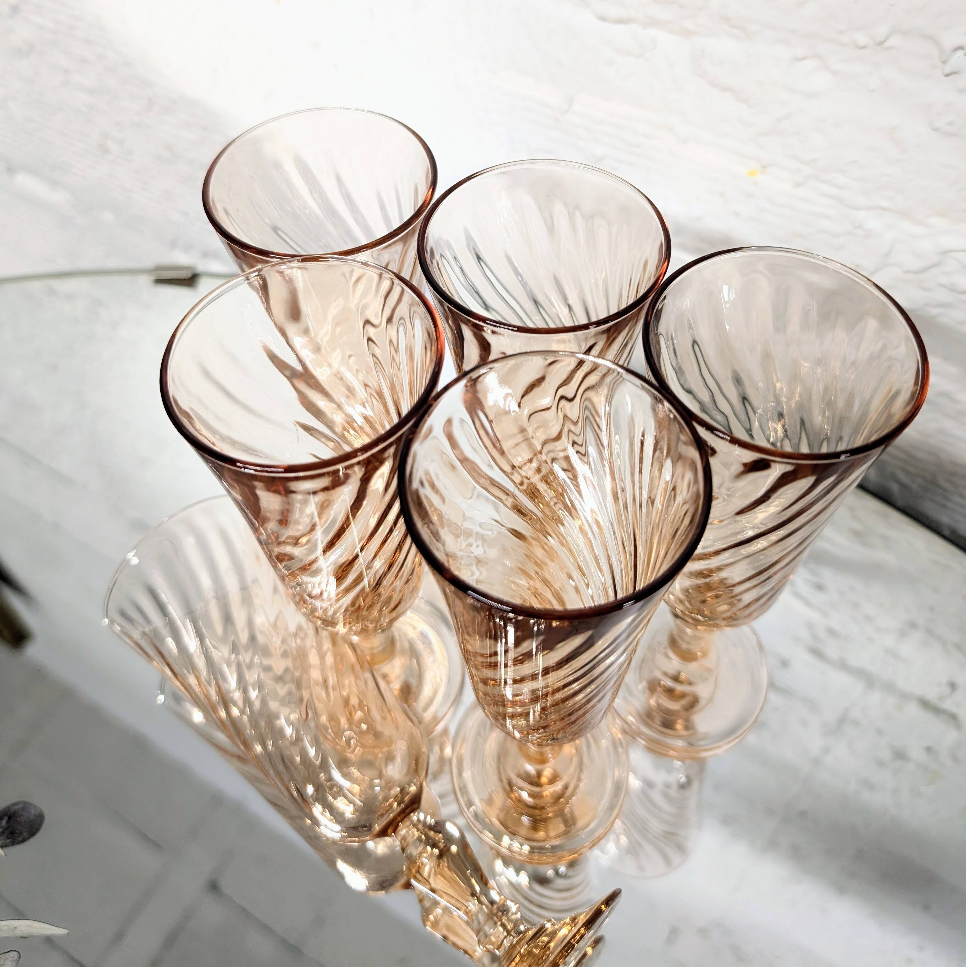 6 Rosaline champagne flutes