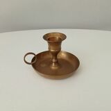 Vintage brass hand candle holder