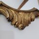 Antique large violin-shaped mirror in gilded wood, Rococo style, Louis XV (80x50 cm)