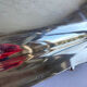 Old flat tray of service Christofle model rockeries silver metal
