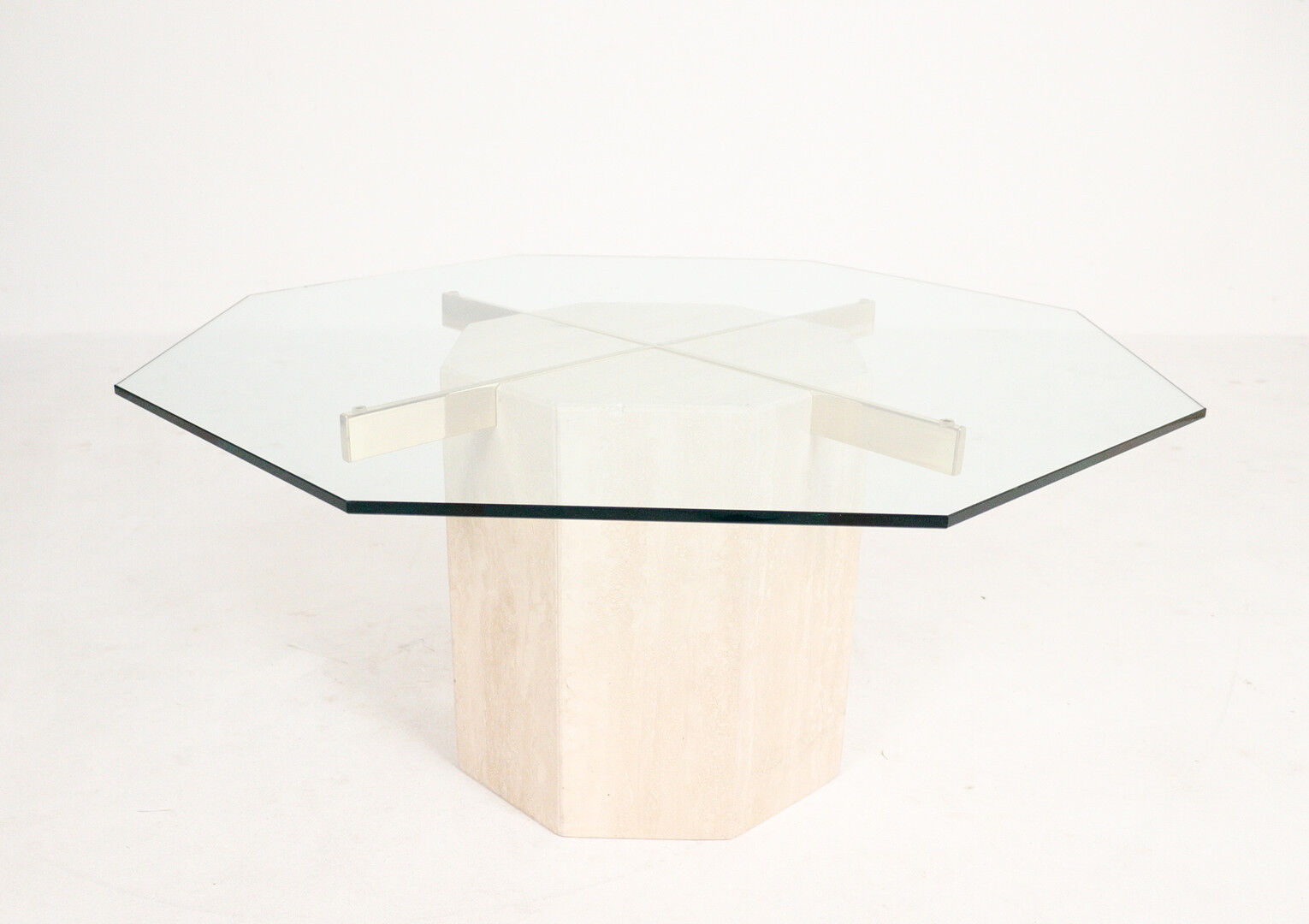 Artedi, travertine coffee table 1970s Italy