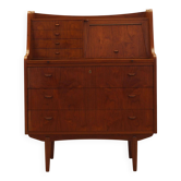 Teak secretary desk, Danish design, 1970s, manufacturer: AG Spejl Kobberbes