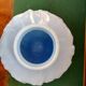Art Deco blue opaline vase