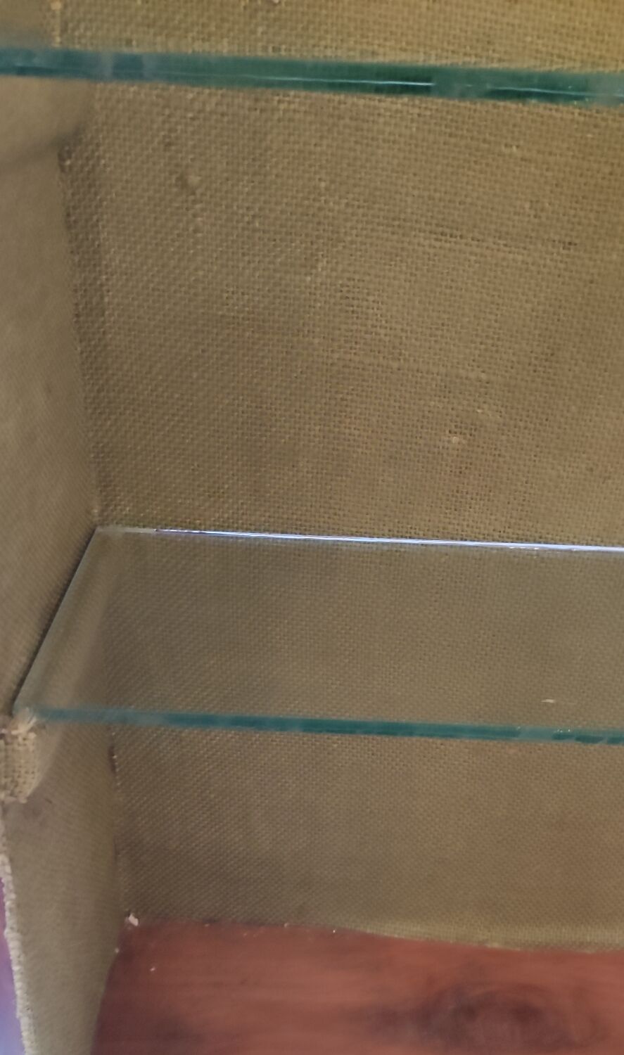 Old wall display case