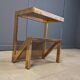 Brass magazine rack by Belgochrom, 1970s