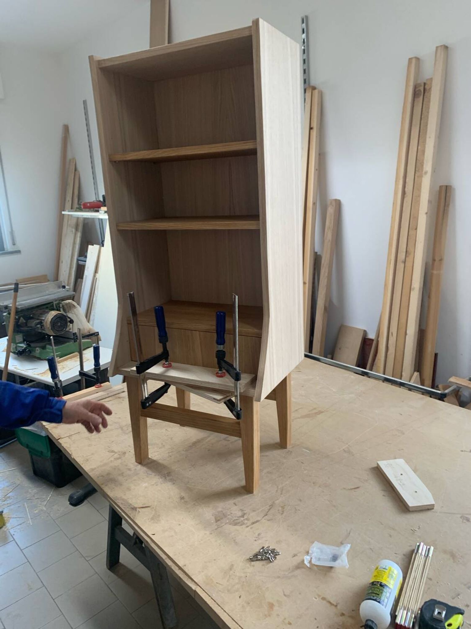 Library with drawer