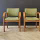 Four mid century armchairs vintage - set of 4 chairs
