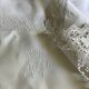 Old linen, pillowcase, AT monogram