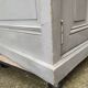 Gray patinated kitchen cabinet