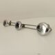 Vintage chrome wall coat rack from the 70s