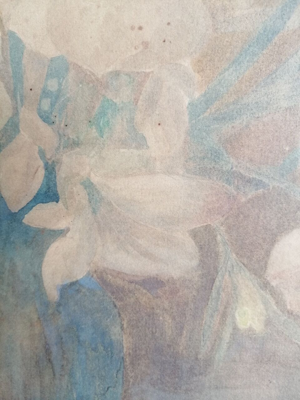 Watercolor still life bouquet of flowers