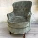 Fauteuil crapaud velours