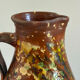 Studio ceramic pitcher with sprayed glazes – circa 1960-70