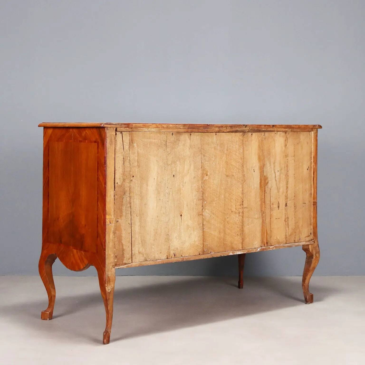 Antique neoclassical commode in poplar, Italy, 18th century