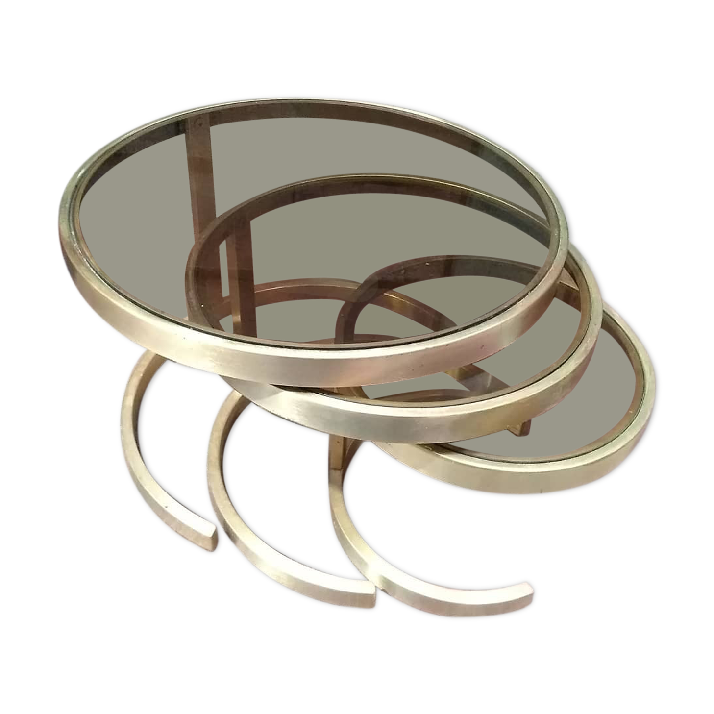 Tables giggle bronze and smoked glass