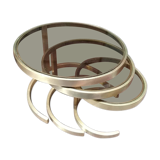 Tables giggle bronze and smoked glass