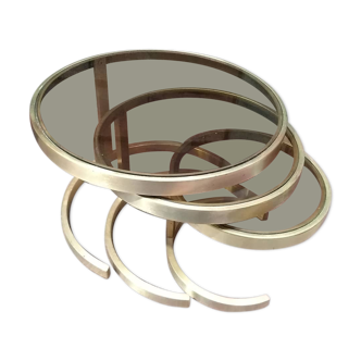 Tables giggle bronze and smoked glass