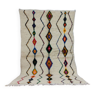 Handmade wool Berber rug 240 x 150 cm