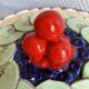 Kiwi slip ceramic pie dish