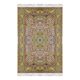 Pure silk Egyptian oriental carpet - : 1.50 X 2.20 meters. Handmade - silk on silk