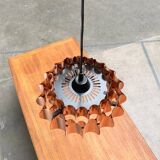 Copper pendant lamp Swiss type 810 modern mid-century by Hans Zender for Temde