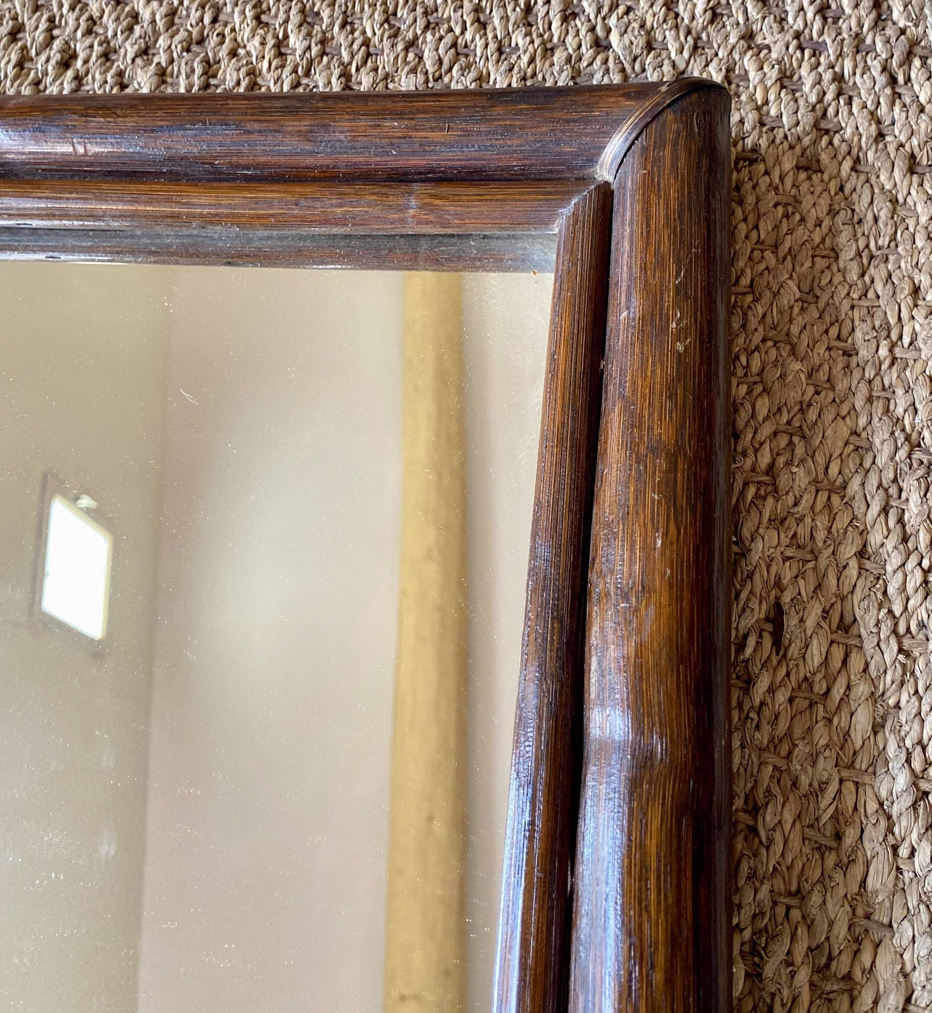 Miroir bois 37x60 cm, années 80