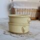 Antique Sarreguemines 1922 earthenware dishes / ramekins beige iron earth